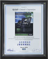 ASHRAE Journal - Outstanding Advertising - March 2014