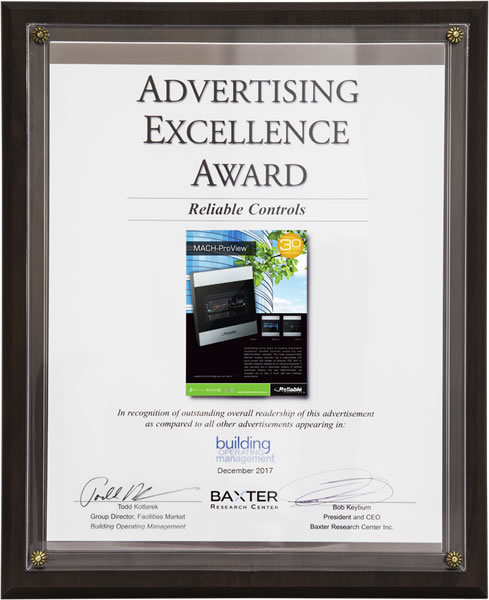 Advertising Excellence Award - December 2017