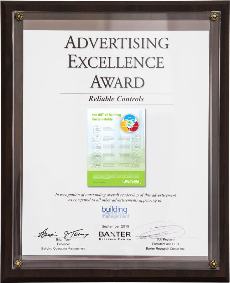 Advertising Excellence Award - September 2019